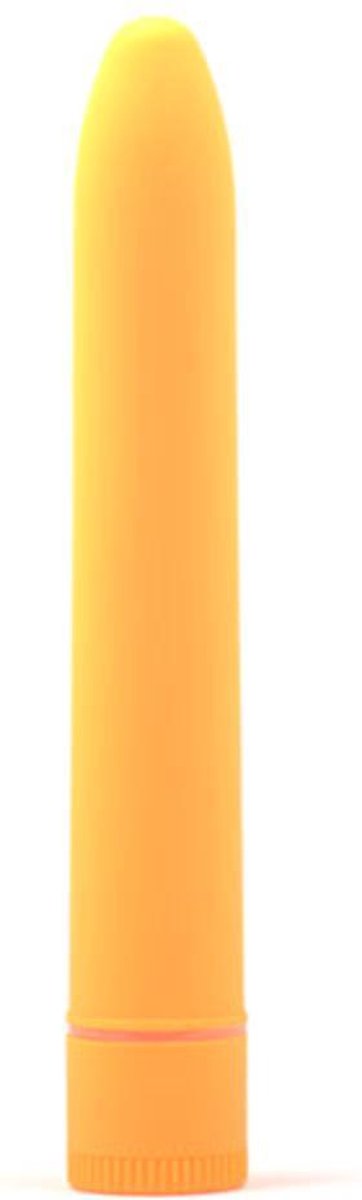 Goedkoopste Classic Vibrator Orange - Klassieke vormgeving - Gebruiksvriendelijk - Stimulerend voor vrouwen - Meerdere standen - Inclusief batterijen - Stimulerend voor clitoris - Waterproof - Zwart - ABS plastic