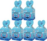 6 stuks snoepdoosjes Stitch - Happy birthday 18*8.5*8.5cm