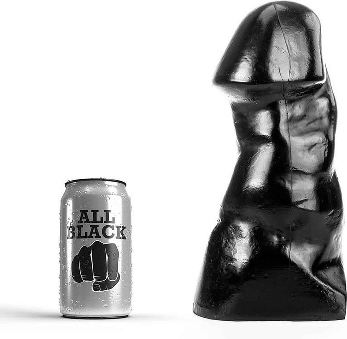 Goedkoopste All Black Anaal Dildo 25 cm - zwart