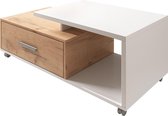 Meubella | Louisa salontafel wit eiken 110x50x40 cm