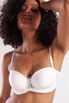 Gala Dames Lingerie Voorgevormde comfort foam Strapless beugel BH (128-011) - WINTERSALE - Maat 80C - IVOOR