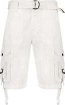 DEELUXE Katoenen cargoshort HEAVEN White