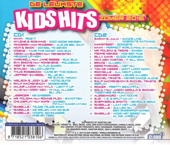 Various Artists - De Leukste Kids Hits Zomer 2016 (CD)