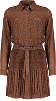 NoBell meiden jurk Miane met plisse rok Cinnamon