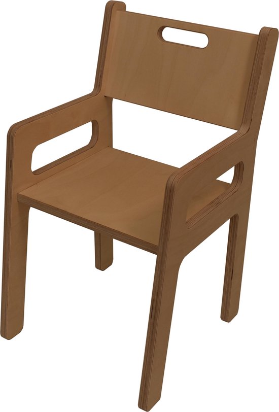 Kinderstoel met leuning - Kinderstoeltje 3-8 - Zithoogte 30cm - Van Aaken Design... | bol.com