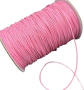 Waxkoord 1.5mm (Kunststof)/1.85 Meter/Kleur"Roze"/Sieraden Maken