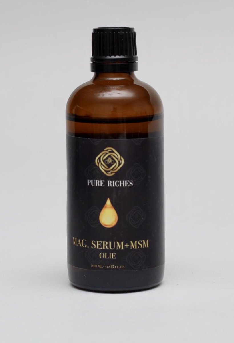 Pure Riches Magnesium Serum+MSM olie 100% pure en natuurlijke magnesium voor de HUID