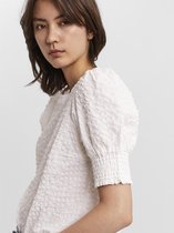 Vero Moda T-shirt Vmmadison 2/4 O-neck Puff Top Sb8 10261861 Snow White Dames Maat - M