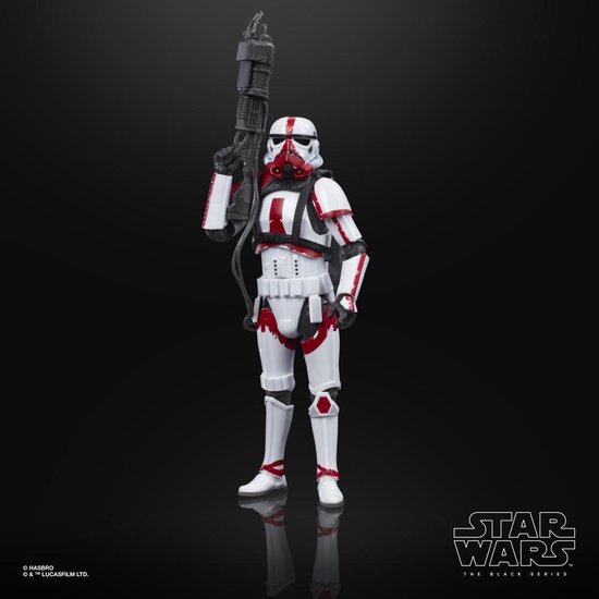 Star Wars The Black Series Incinerator Trooper Toy 6-Inch Scale The Mandalorian Collectible Figure,