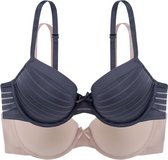Dorina BH  2-Pack - Louise - T-shirt / Beugel BH  - 95C  - Grijs