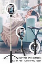 Ringlight Selfie Stick Tripod ! Met Bluetooth, Oplaadbaar en op afstand bestuurbaar!