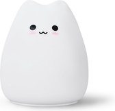 Nachtlampje Kinderen - Blozende Kat - Baby - Kinderen - Warm Licht - 7 kleuren opties - Siliconen - Slaaplampje