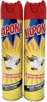 Vapona Spray - 2 stuks! - Tegen Alle Kruipende Insecten Insectenbestrijding - 400 ml -