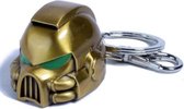 Warhammer 40K: Space Marine MKVII Gold Helmet Keychain