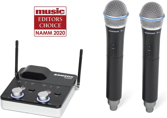Samson Concert 288m Dual Handheld Mic System Draadloze Microfoons | bol.com