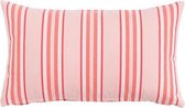 Hoyz | Multi Stripe Roze Kussen | 30 X 50 | Sierkussen Voor Woonkamer Of Slaapkamer