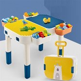 IGOODS Multifunctionele speelgoedtafel Kindertafel met 4 Opbergbakken - Bouwtafel- Watertafel en Zandtafel