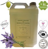 Multifunctionele Vloeibare Marseille zeep 5 liter met lavendel extract. Voordeel fles. Dermatologisch getest