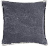 Hoyz | Heavy Stonewash Jeans Kussen | 60 X 60 | Sierkussen Voor Woonkamer Of Slaapkamer