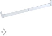 Emuca Garderobestang Polux met LED-licht, verstelbaar 408-558 mm, bewegingssensor, Aluminium, Mat geanodiseerd