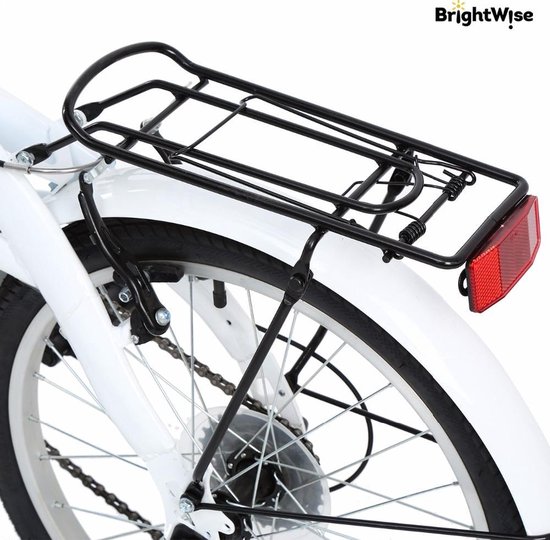 ademen Luik geef de bloem water BrightWise® Vouwfiets Incl. LED-verlichting, reflectoren, bagagedrager, bel  &... | bol.com