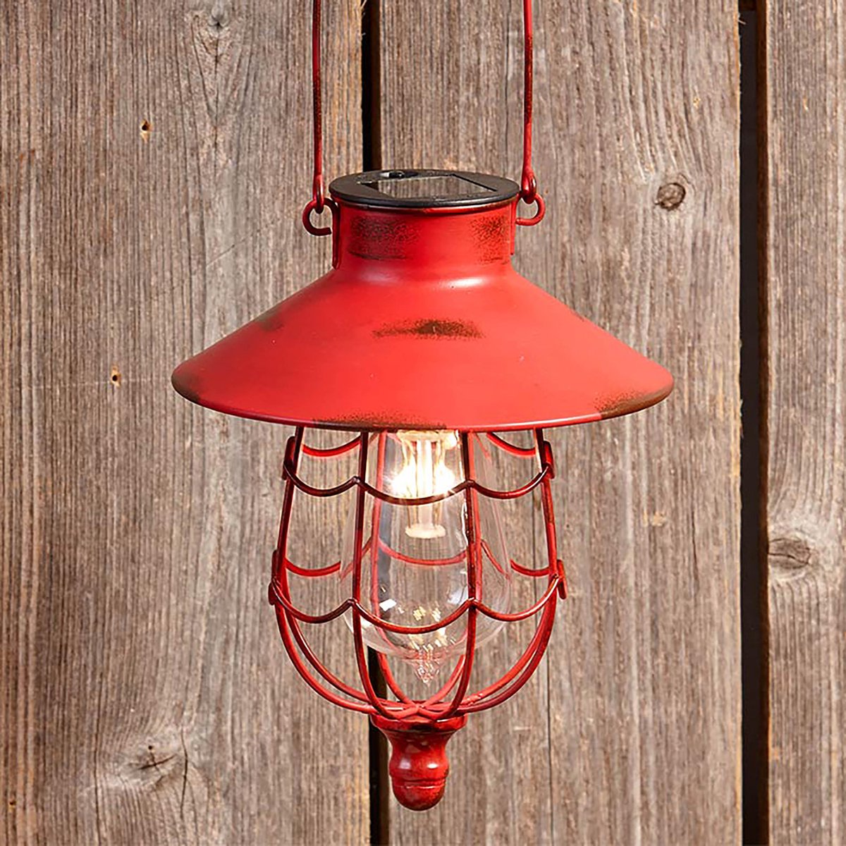 Solar Hanglamp Rood - Hanglamp 22 cm(H) - Gaat automatisch aan in het  donker - Solar... | bol.com