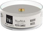2 stuks WoodWick Warm Wool Petite Candle