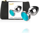 COQUETTE TOYS | Coquette Anal Plug Metal Blue Color Size L 4 X 9cm