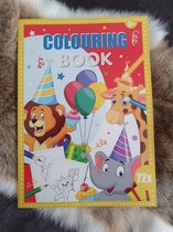 Colouring book verjaardagen, 72 kleurplaten