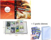 Verzamelmap + 5 gratis sleeves – Geschikt Voor pokemon kaarten – 240 kaarten - map - opslag - mapje - pocket - opbergmap – opberg – verzamelmap – box – mini portfolio – verzamelmap groot - ka