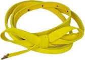 Riem - Kinder Riem - Geel - 75x1 cm - Kunstleer  - Strikje Riem - Meisjes Riem