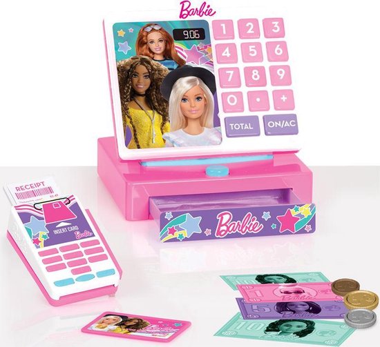 Barbie - Caisse enregistreuse Jouets - Avec carte bancaire - Scanner -  Caisse... | bol.com
