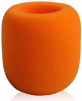 Microfoon Windkap - Microfoon - Cover - Plopkap - Cap - Windshield - 70x60mm - Orange - 1 stuk