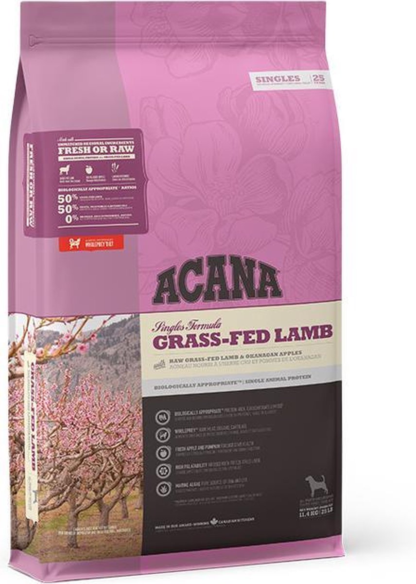 Acana SINGLES Grass-Fed Lamb 11.4 kg. | 11.4 kilogram