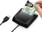 Webbie – eID kaartlezer – Identiteitskaartlezer – ID kaartlezer – Geschikt voor alle Belgische eID kaarten – (Windows / Mac / Linux) – België - USB - Zwart