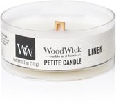 2 stuks WoodWick Linen Petite Candle