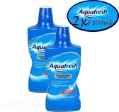 Aquafresh Mondwater - Fresh Mint - 2x 500 ml