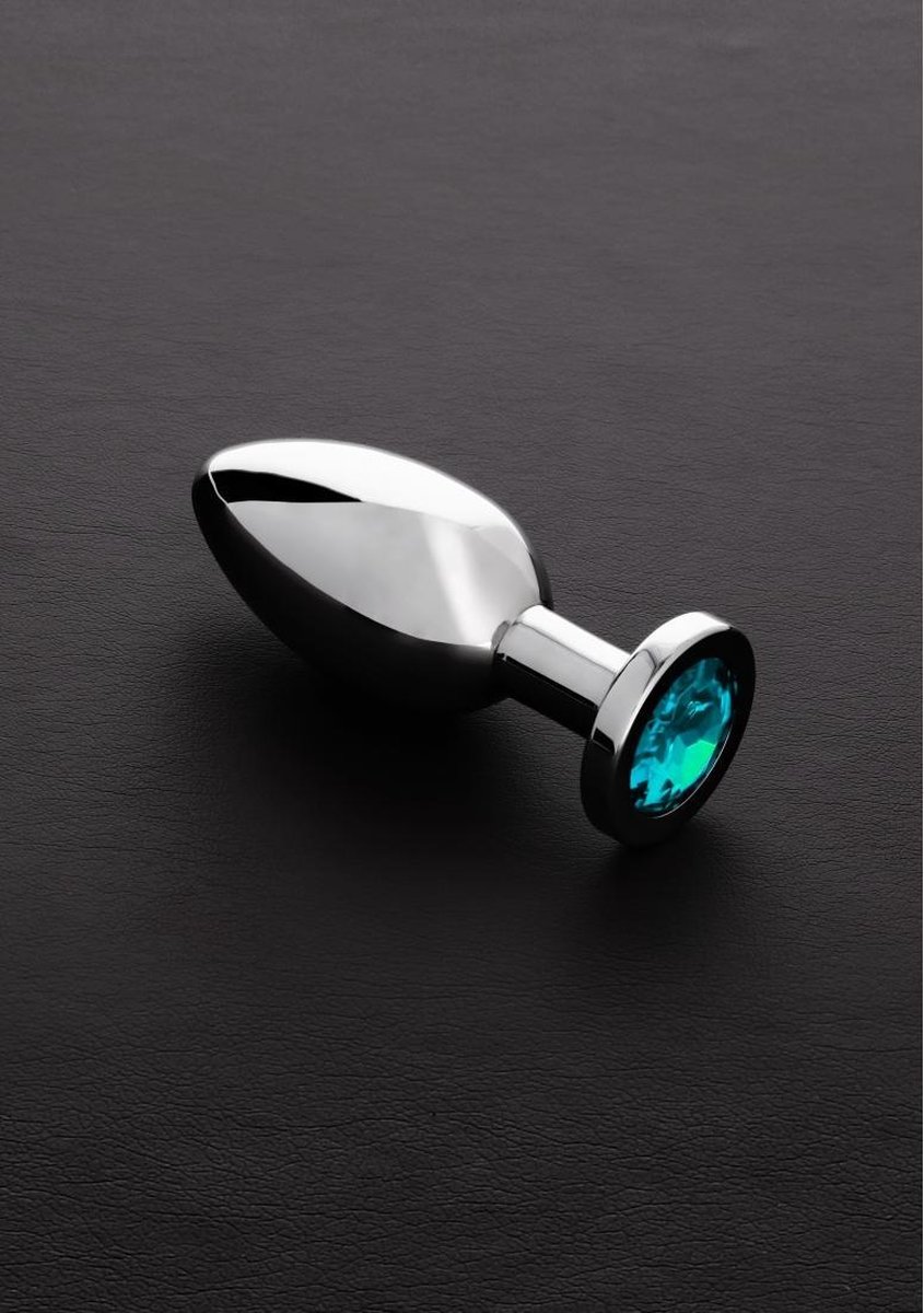 Goedkoopste Triune - JeweledButt Plug AQUA BLUE LIGHT - Medium