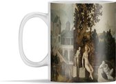 Mok - Landschap met Bathseba - Schilderij van Jan van Scorel - 350 ml - Beker