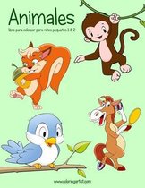 Animales libro para colorear para ninos pequenos 1 & 2