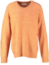 Object oranje oversized deels merinowollen trui - valt ruim - Maat S