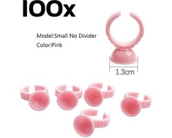 DW4Trading Ring Permanente Make-up - 100 Stuks Roze - Enkel