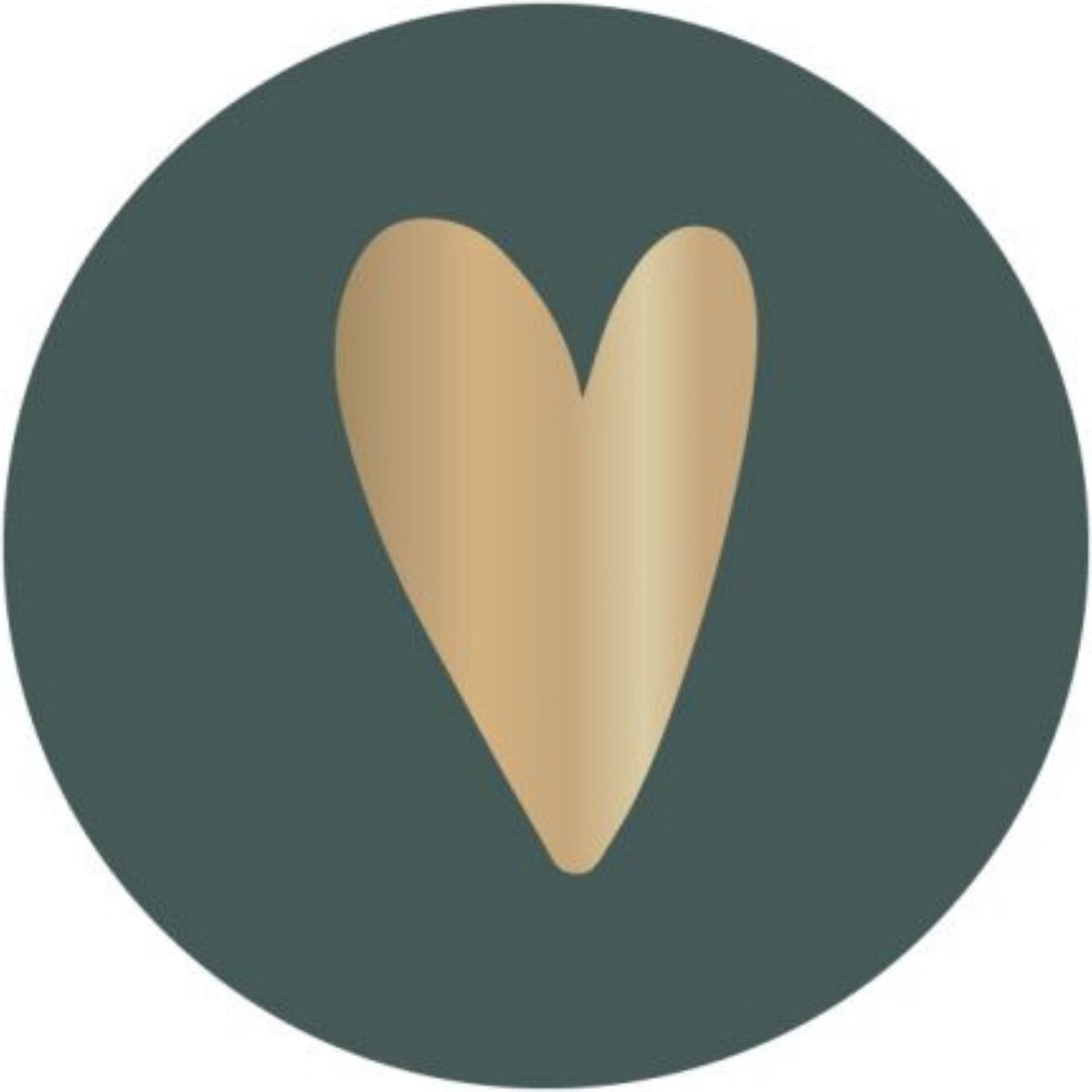 Sluitsticker - Sluitzegel - Glans rood | Hartjes - Hart