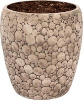 WL Plants - Luxe Bloempotten - Schubben Ø19 - Naturel - Hoogte 27 cm - Keramische sierpotten met hoogwaardige afwerking - Geschikt als plantenpot - Binnen en buiten te gebruiken