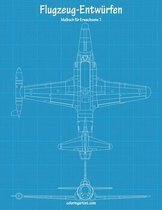 Malbuch mit Flugzeug-Entwurfen fur Erwachsene 1