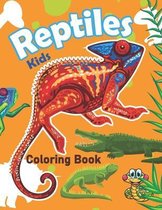Reptiles Kids Coloring Book