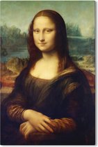 Canvas Schilderij Mona Lisa - Leonardo da Vinci - 60x90 cm
