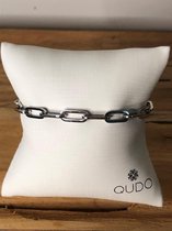 Qudo interchangeable armband Padua zilver 21cm