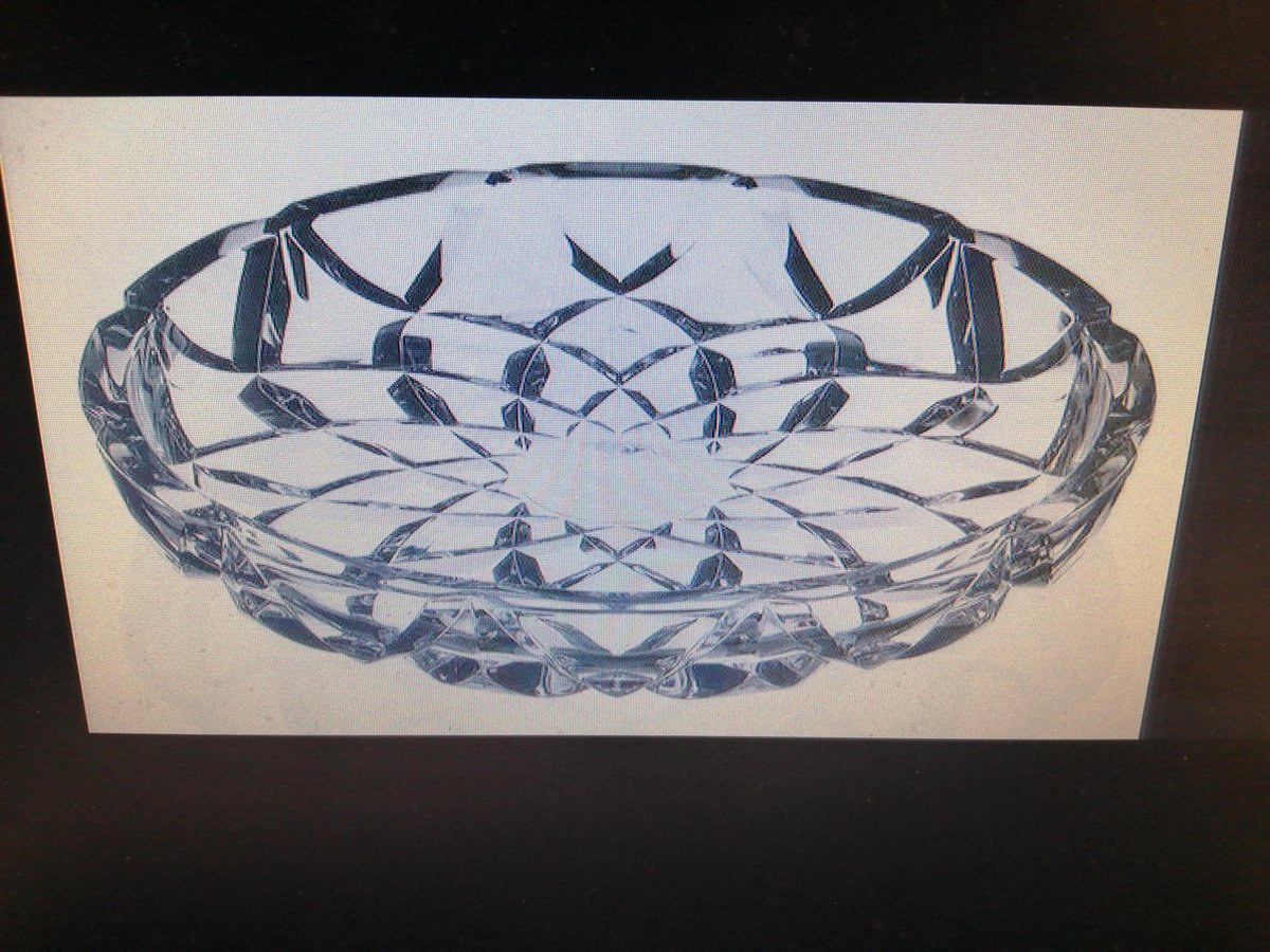 Rcr Cristalleria Italiana Milione schaal 33 cm kristal 24 % loodgehalte