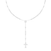 Ketting - Rosary - Kruis - Stainless steel - Kruis - Damesdingetjes